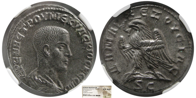 SYRIA, Seleucis and Pieria. Herennius Etruscus, as Caesar AD 249-251. BI Tetradr...