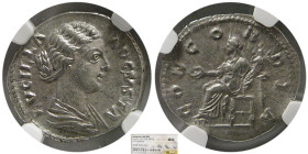 ROMAN EMPIRE; Lucilla. AR Denarius. NGC-AU.