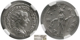 ROMAN EMPIRE; Gordian III, AR Antoninianus. NGC-AU.