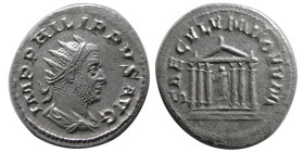 ROMAN EMPIRE; Philip I. 244-249 AD. AR Antoninianus