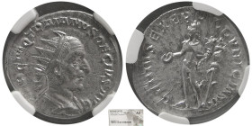 ROMAN EMPIRE; Trajan Decius. AR Antoninianus. NGC-AU.