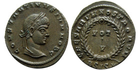 ROMAN EMPIRE; Constantine II, 337-340 AD. Æ Follis. Siscia mint.