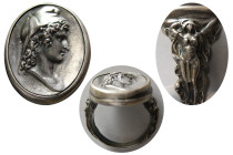Custom made Silver Cameo Ring of a Greek Phyrigian Male.