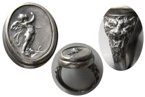Custom made Silver Cameo Ring of Cupid.