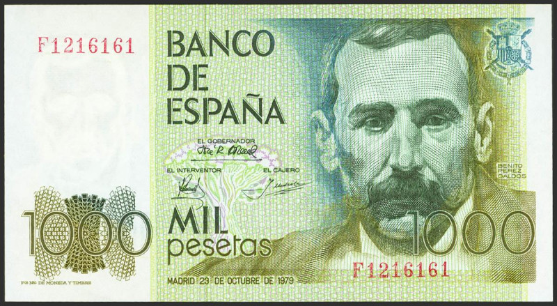 1000 Pesetas. 23 de Octubre de 1979. Serie F. (Edifil 2021: 477a, Pick: 158a). S...