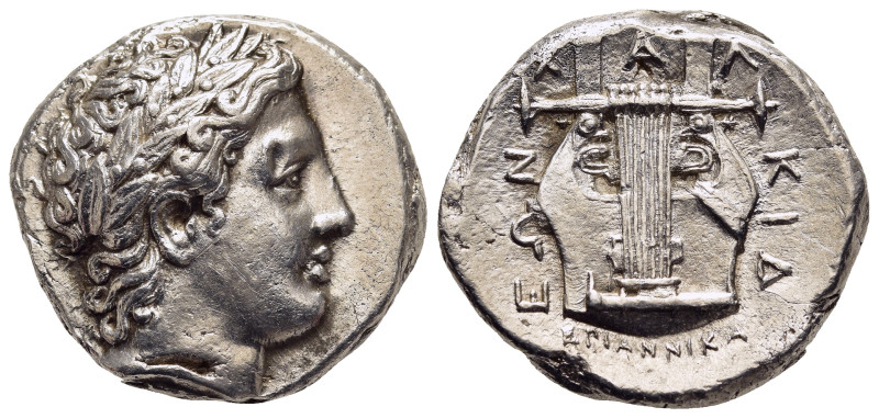 MACEDON. Chalkidian League. Olynthos.Tetradrachm (circa 358-355 BC), struck unde...