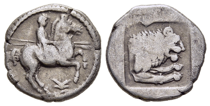 KINGS of MACEDON. Perdikkas II (451-413 BC). Tetrobol. Perhaps Aigai mint (struc...