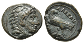 KINGS of MACEDON. Alexander III ‘the Great’ (336-323 BC). AE Amphipolis mint. Lifetime issue (circa 325-323 BC). 

Obv: Head of Herakles right, wearin...
