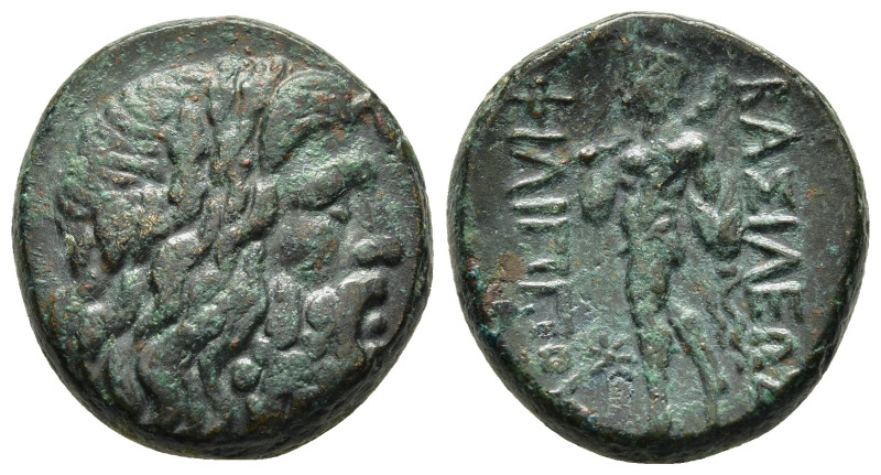 KINGS of MACEDON. Philip V (221-179 BC). AE. Uncertain mint in Macedon.

Obv: He...