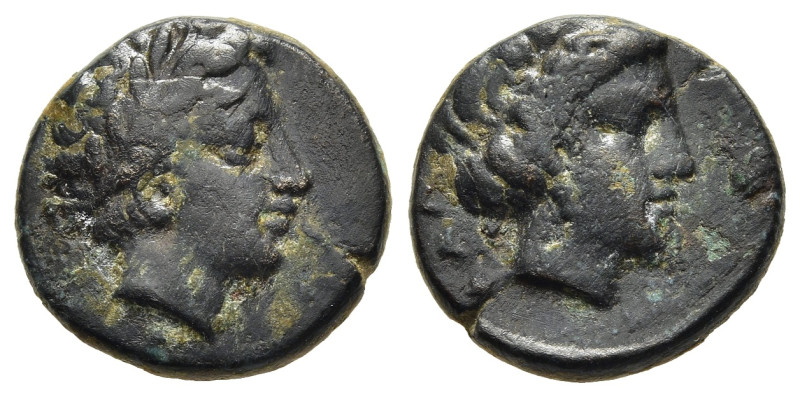 THESSALY. Phalanna. AE (circa 350 BC).

Obv: Laureate head of Apollo to right. 
...