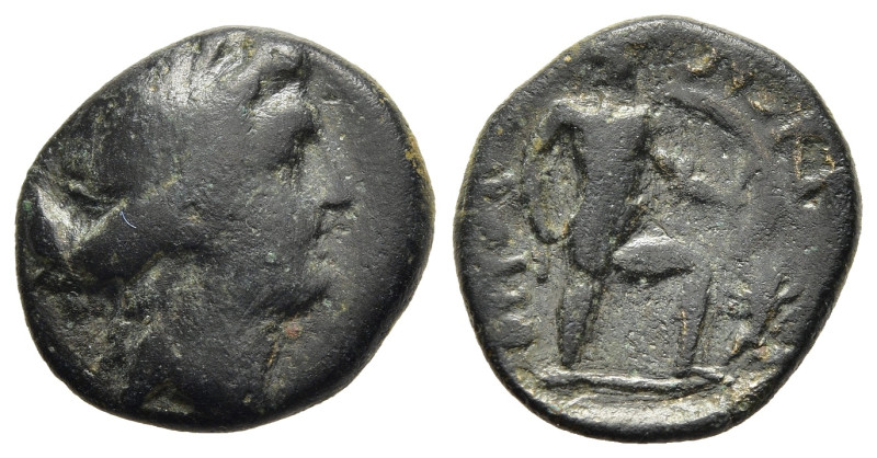 LOKRIS. Lokris Opuntii. Ae (2nd century BC).

Obv: Wreathed head of Demeter to r...