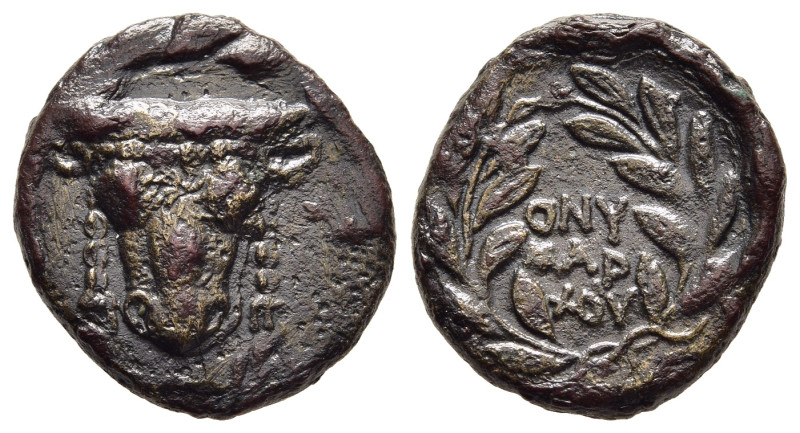 PHOKIS. Federal Coinage. Time of Onymarchos (circa 354-352 BC). AE.

Obv: Fillet...