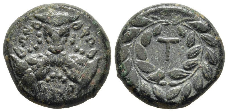 PHOKIS. Federal Coinage. Time of Phalaikos (circa 351-344 BC). AE.

Obv: ΦΟ / ΚΕ...