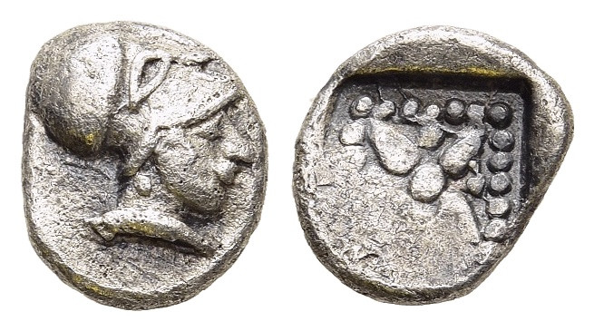 TROAS. Kolone. Hemiobol (5th century BC).

Obv: Head of Athena to right, wearing...