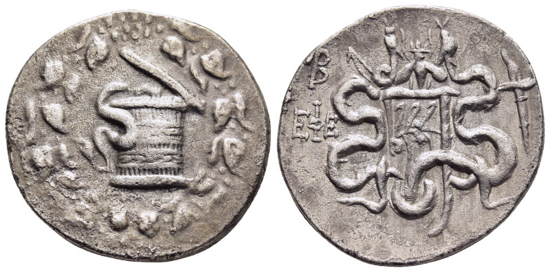 IONIA. Ephesos. Under Roman Rule (133-67 BC). Cistophor. Dated year 2 (of the fo...