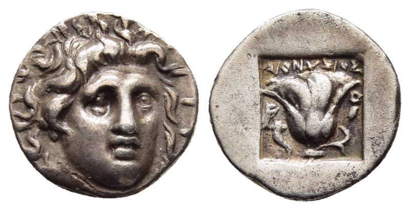 CARIA. Rhodes. Hemidrachm (circa 170-150 BC). Dionysios, magistrate.

Obv: Radia...