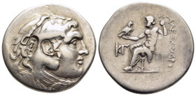 LYCIA. Phaselis. Tetradrachm (circa 218/7-186/5 BC). In the name and types of Alexander III of Macedon. Dated CY 23 (190/89 BC).

Obv: Head of Herakle...