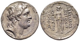 KINGS OF CAPPADOCIA. Ariarathes VI Epiphanes Philopator (circa 130-112/0 BC). Tetradrachm, in the names and types of the Seleukid King Antiochos VII. ...