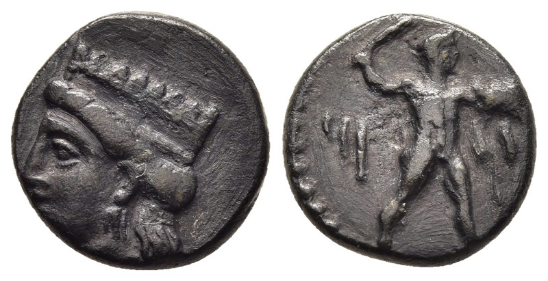 CYPRUS. Kition. Melekiathon (Circa 392/1-362 BC). AE.

Obv: Herakles in fighting...