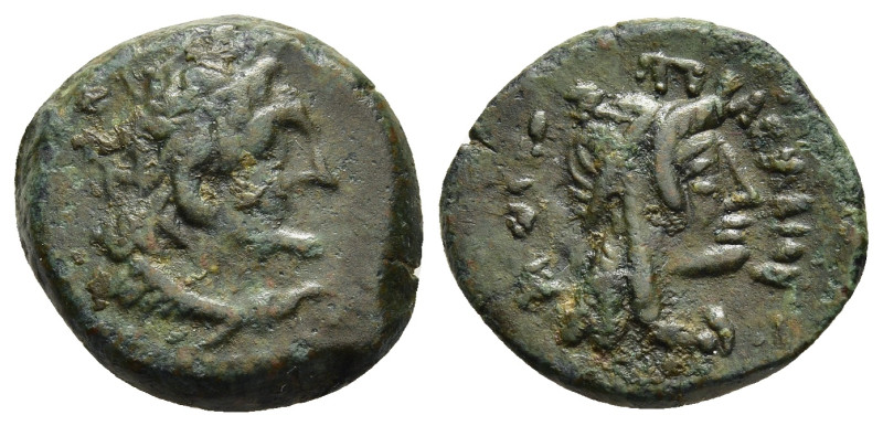 PTOLEMAIC KINGS of EGYPT. Ptolemy V Epiphanes (205-180 BC). AE Chalkous. Kyrene ...