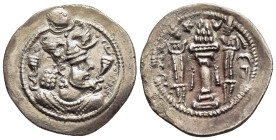 SASANIANS. Peroz I (457-484; 3rd crown, 474-484). Drachm. DA mint.

Condition: Good very fine.

Weight: 3,95g.
Diameter: 26mm.