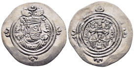 SASANIANS. Khosrau II (AD 591-628). Drachm. ART mint.

Condition: About extremely fine.

Weight: 4,09g.
Diameter: 31mm.