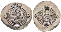 SASANIANS. Khosrau II (AD 591-628). Drachm. ML mint.

Condition: About extremely fine.

Weight: 4,03g.
Diameter: 34mm.