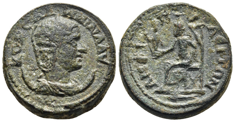 MACEDON. Amphipolis. Julia Mamaea (Augusta, 222-235). AE.

Obv: IOVΛIA MAMЄA AΓO...
