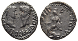 CAPPADOCIA. Laodikeia Katakekaumene. Titus with Domitian (Caesares, 69-79). AE.

Obv: ΤΙΤΟΣ ΚΑΙ ΔΟΜΙΤΑΝΟΣ ΚΑΙΣΑΡΕΣ.
Confronted bare heads of Titus and...