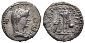 M. JUNIUS BRUTUS. Denarius (42 BC). Military mint travelling with Brutus in southwestern Asia Minor. L. Sestius, proquaestor.

Obv: L SESTI PRO Q.
Lau...