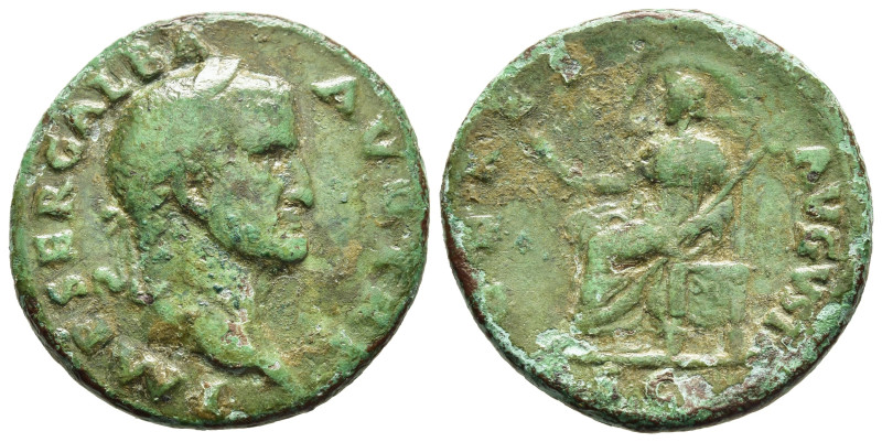 GALBA (68-69). As. Rome.

Obv: SER GALBA IMP CAESAR AVG TR P.
Laureate head righ...