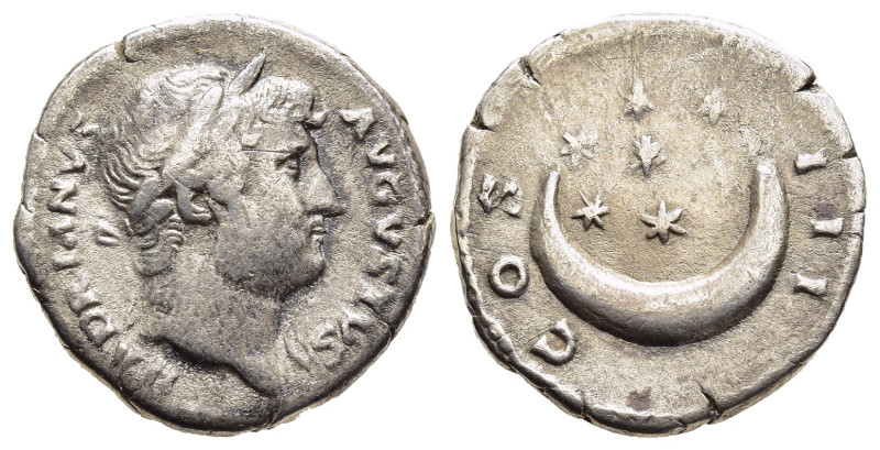 HADRIAN (117-138). Denarius. Rome.

Obv: HADRIANVS AVGVSTVS.
Laureate head right...