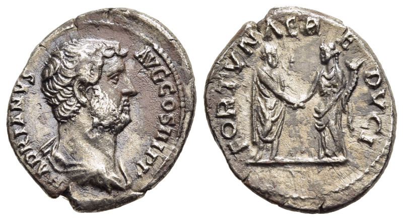 HADRIAN (117-138). Denarius. Rome.

Obv: HADRIANVS AVG COS III P P.
Bare headed ...