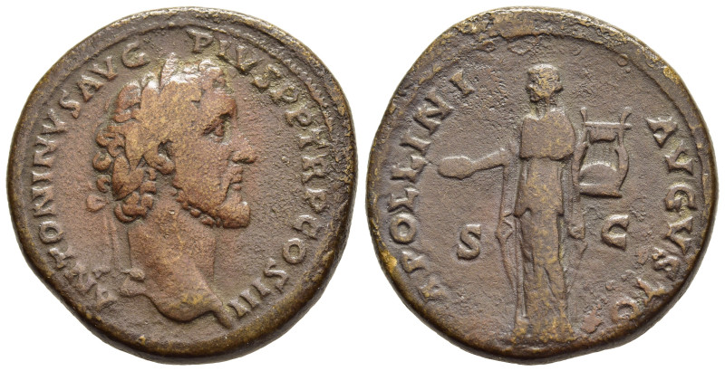 ANTONINUS PIUS (138-161). Sestertius. Rome.

Obv: ANTONINVS AVG PIVS P P TR P CO...