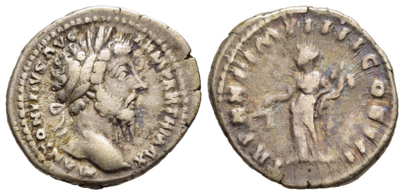 MARCUS AURELIUS (161-180). Denarius. Rome.

Obv: M ANTONINVS AVG ARM PARTH MAX.
...