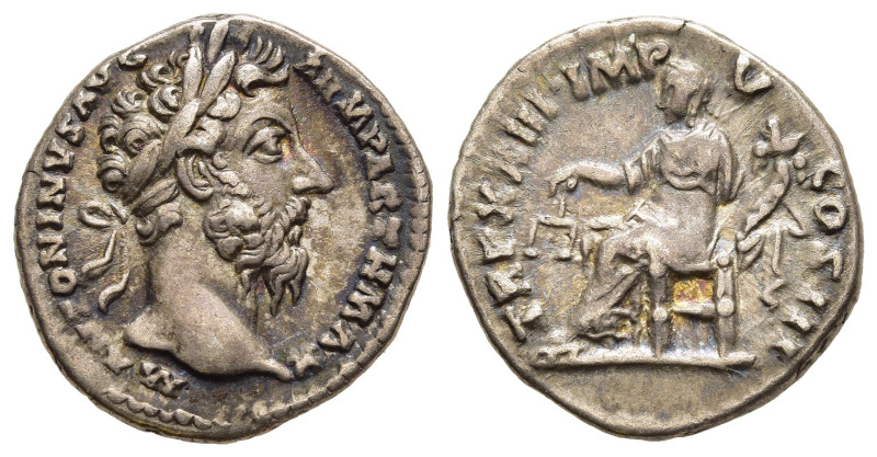 MARCUS AURELIUS (161-180). Denarius. Rome.

Obv: M ANTONINVS AVG ARM PARTH MAX.
...