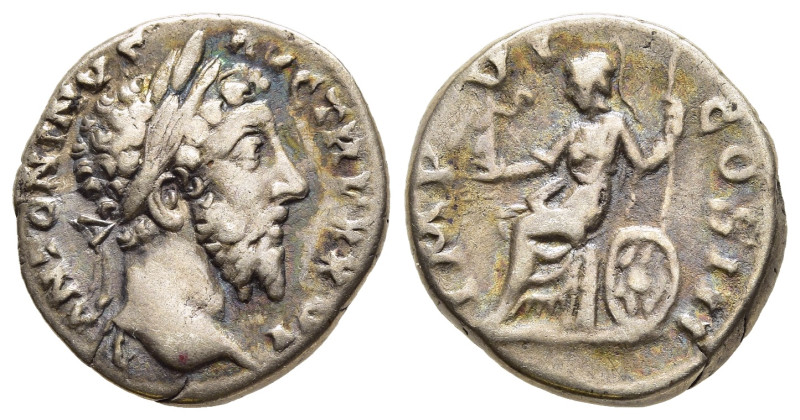 MARCUS AURELIUS (161-180). Denarius. Rome.

Obv: M ANTONINVS AVG TR P XXVI.
Laur...