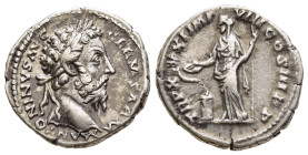 MARCUS AURELIUS (161-180). Denarius. Rome.

Obv: M ANTONINVS AVG GERM SARM.
Laureate head of Marcus Aurelius to right. 
Rev: TR P XXXI IMP VIII COS II...