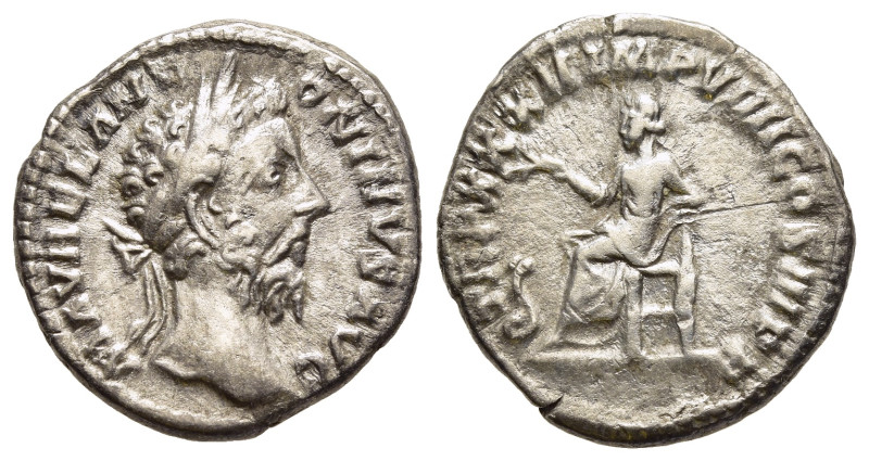 MARCUS AURELIUS (161-180). Denarius. Rome.

Obv: M AVREL ANTONINVS AVG.
Laureate...