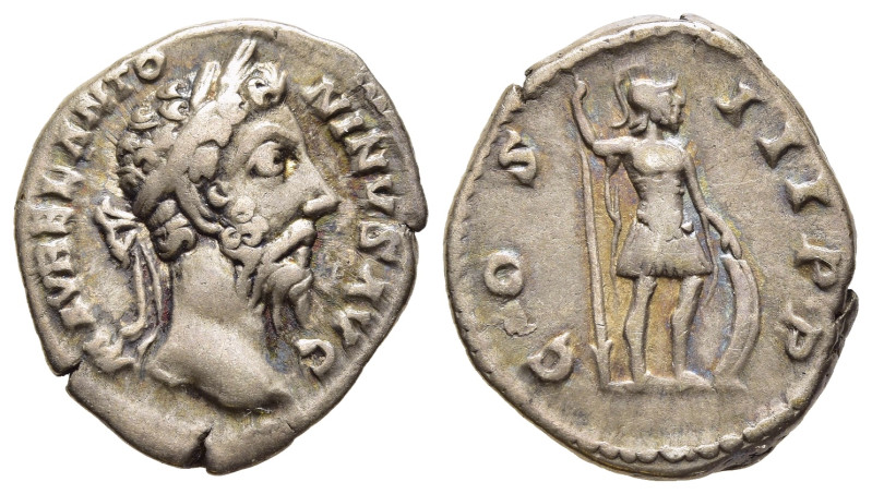 MARCUS AURELIUS (161-180). Denarius. Rome.

Obv: M AVREL ANTONINVS AVG.
Laureate...