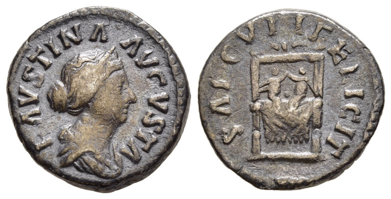 FAUSTINA II (Augusta, 147-175/6). Denarius. Rome.

Obv: FAVSTINA AVGVSTA.
Draped...