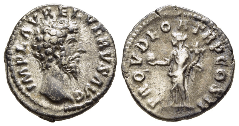 LUCIUS VERUS (161-169). Denarius. Rome.

Obv: IMP L AVREL VERVS AVG.
Bare head r...