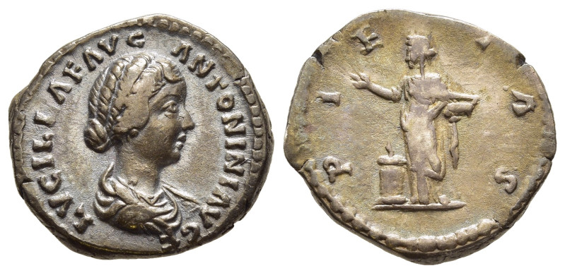 LUCILLA (Augusta, 164-182). Denarius. Rome.

Obv: LVCILLAE AVG ANTONINI AVG F.
D...