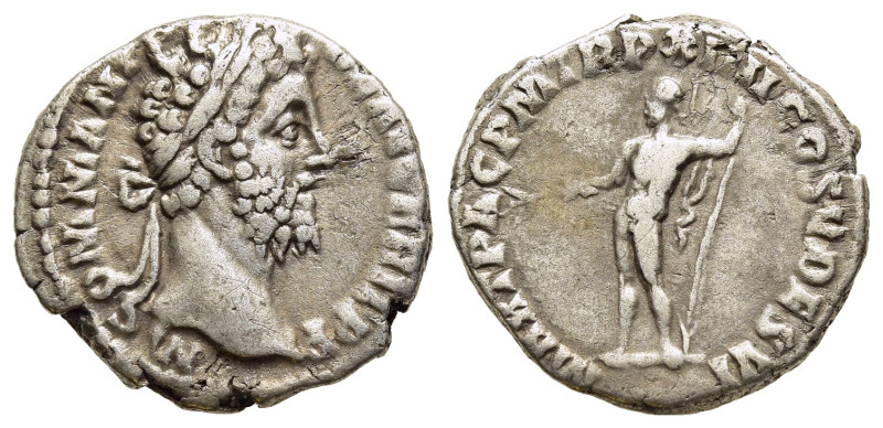 COMMODUS (177-192). Denarius. Rome.

Obv: M COMM ANT P FEL AVG BRIT P P.
Laureat...