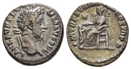 COMMODUS (177-192). Denarius. Rome (struck 192 AD, shortly before his assassination). 

Obv: L AEL AVREL COMM AVG P FEL. 
Laureate head of Commodus to...