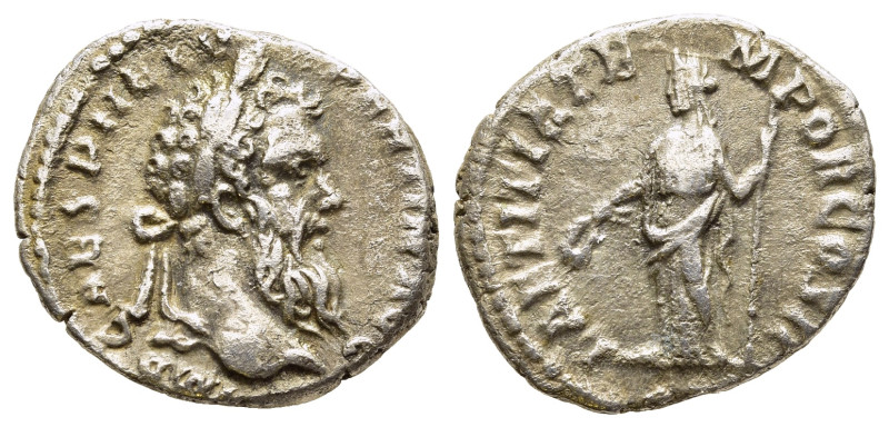 PERTINAX (193). Denarius. Rome.

Obv: IMP CAES P HELV PERTIN AVG.
Laureate head ...