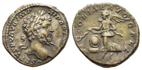 SEPTIMIUS SEVERUS (193-211). Denarius. Rome.

Obv: L SEPT SEV AVG IMP XI PART MAX.
Laureate head right.
Rev: VICTORIAE AVGG FEL.
Victory advancing lef...