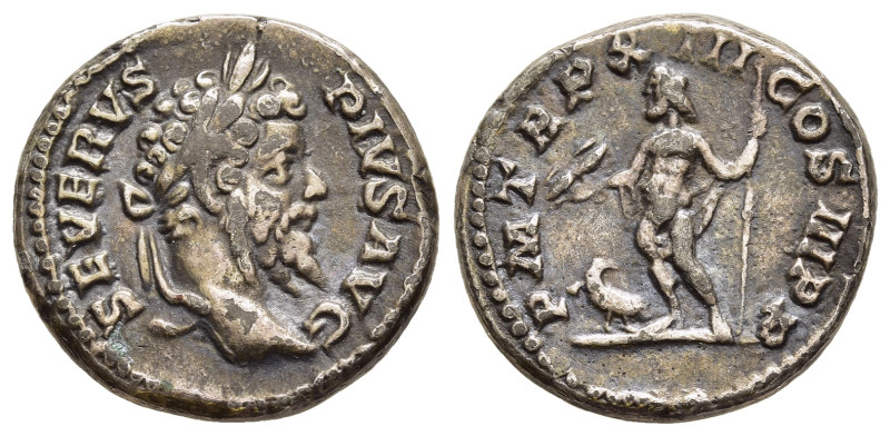 SEPTIMIUS SEVERUS (193-211). Denarius. Rome.

Obv: SEVERVS PIVS AVG.
Laureate he...