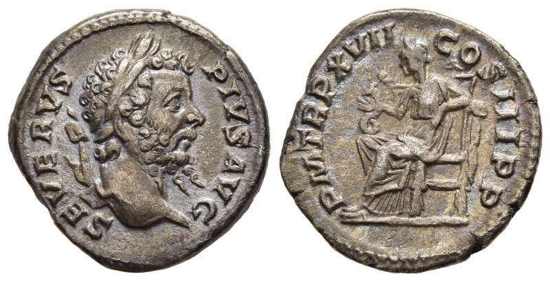 SEPTIMIUS SEVERUS (193-211). Denarius. Rome.

Obv: SEVERVS PIVS AVG.
Laureate he...