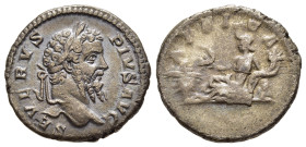 SEPTIMIUS SEVERUS (193-211). Denarius. Rome.

Obv: SEVERVS PIVS AVG.
Laureate head right.
Rev: AFRICA.
Africa reclining left, resting elbow upon rock ...